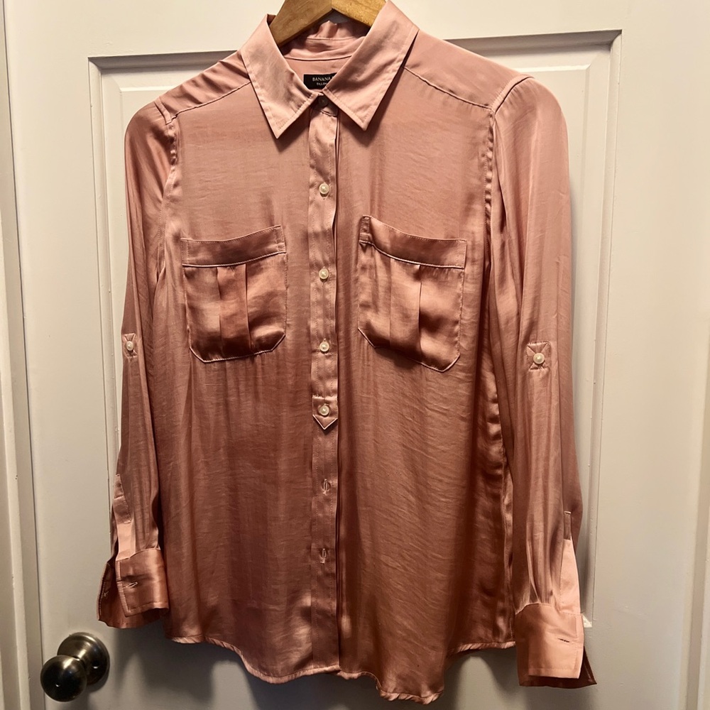 Banana Republic Pink Button Down Shirt